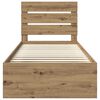 vidaXL Cadre de lit Ch&ecirc;ne artisan 100 x 200 cm Bois de pin massif