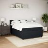 vidaXL Sommier &agrave; lattes de lit et matelas Noir 160x200 cm Velours