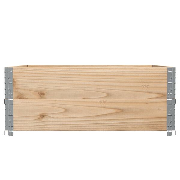 vidaXL Colliers de palette 2 pcs 100x100 cm bois de pin solide