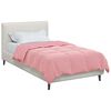 vidaXL Duvet d'hiver Matelass&eacute; Rose 140 x 220 cm Microfibre