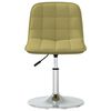 vidaXL Chaises pivotantes &agrave; manger lot de 2 vert tissu