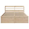 vidaXL Cadre de lit avec t&ecirc;te de lit 140x190 cm bois de pin massif