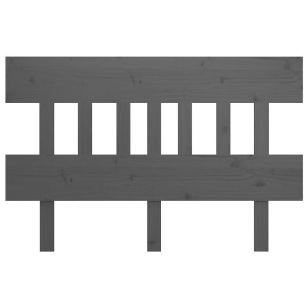 vidaXL Tête de lit Gris 153,5x3x81 cm Bois massif de pin