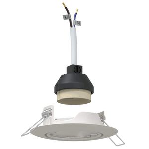 vidaXL Spotlights avec des projecteurs 6 pcs Blanc 9 x 9 cm Métal