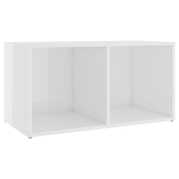 vidaXL Ensemble de meubles TV 3 pcs Blanc brillant Bois d'ingénierie