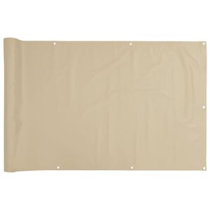 vidaXL &Eacute;cran de balcon en tissu Oxford 75x600 cm Beige