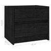 vidaXL Tables de chevet 2 pcs Noir 40x30,5x35,5 cm Bois de pin solide