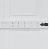 vidaXL Porte Corona Blanc 90 x 210 cm Bois d'ing&eacute;nierie