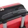 vidaXL Valise avec verrouillage Rouge 34 x 23 x 55.5 cm Plastic ABS