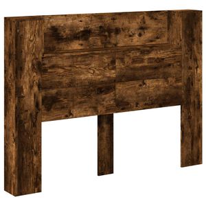vidaXL Cabinet de T&ecirc;te de Lit avec LED Ch&ecirc;ne Fum&eacute; Bois d'ing&eacute;nierie