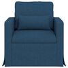 vidaXL Canap&eacute; 180cm Bleu M&eacute;tал
