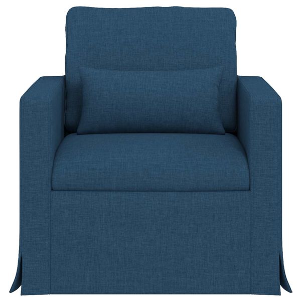 vidaXL Canap&eacute; 180cm Bleu M&eacute;tал