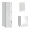 vidaXL Ensemble d'armoires de cuisine 7 pcs Lucca bois d'ing&eacute;nierie