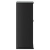 vidaXL Armoire murale de salle de bain BERG noir bois de pin massif