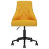 vidaXL Chaises pivotantes &agrave; manger lot de 6 Jaune Velours