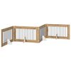 vidaXL Porte de chien pliable avec supports 4 pc Ch&ecirc;ne artisanal
