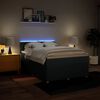 vidaXL Sommier &agrave; lattes de lit avec matelas Bleu 140x200 cm Tissu
