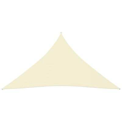 vidaXL Voile de parasol tissu oxford triangulaire 5x7x7 m crème