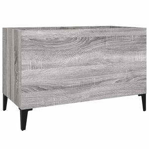vidaXL Armoire &agrave; disques sonoma gris 74,5x38x48 cm bois d'ing&eacute;nierie