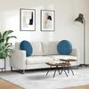 vidaXL Coussins de si&egrave;ge 2 pcs Bleu &Oslash; 40 x 13 cm Velours