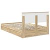 vidaXL Lit de Rangement Ch&ecirc;ne Sonoma 120 x 200 cm Bois d'ing&eacute;nierie