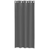 vidaXL Rideaux en voile avec œillets 2 pcs gris foncé 140x245 cm