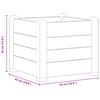 vidaXL Lit sur&eacute;lev&eacute; de jardin PP Gris pierre 43x43x35 cm
