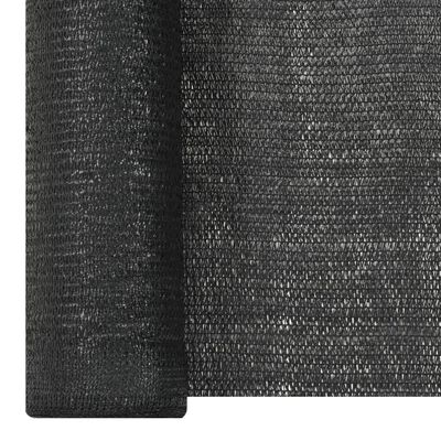 vidaXL Filet brise-vue Noir 1,2x50 m PEHD 150 g/m²