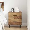 vidaXL Cabinet de chevet avec tiroir Bois ancien 40 x 35 x 47,5 cm