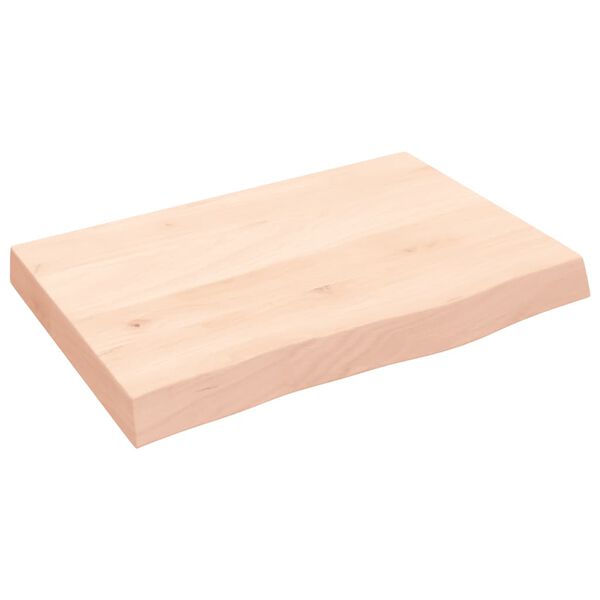 vidaXL &Eacute;tag&egrave;re murale 60x40x(2-6) cm bois de ch&ecirc;ne massif non trait&eacute;