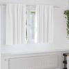 vidaXL Rideaux occultants avec anneaux 2 pcs Blanc lumineux