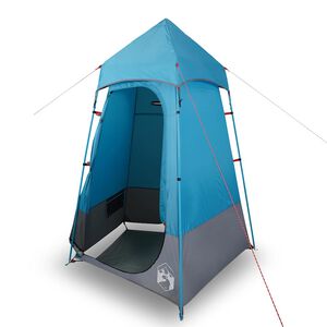 vidaXL Tente de toilette bleu imperm&eacute;able