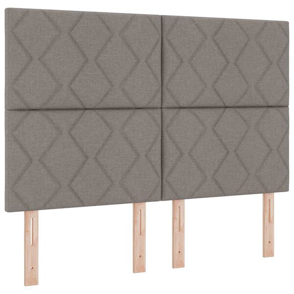vidaXL T&ecirc;te de lit Taupe 160 cm tissu