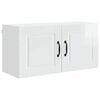 vidaXL Meuble mural PORTO Blanc brillant 80 x 31 x 40 cm