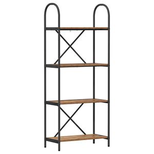 vidaXL &Eacute;tag&egrave;re 4 niveaux 60 x 30 x 146 cm Bois d'ing&eacute;nierie