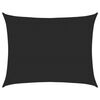 vidaXL Voile d'ombrage 160 g/m&sup2; rectangulaire noir 6x8 m PEHD