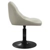 vidaXL Chaises pivotantes &agrave; manger lot de 4 cr&egrave;me velours