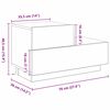 vidaXL Cabinet de chevet avec tiroir Ch&ecirc;ne artisanal 70 x 36 x 40,5 cm