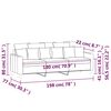 vidaXL Canap&eacute; &agrave; 3 places Marron 180 cm Velours