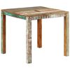 vidaXL Table à manger 82x80x76 cm Bois de récupération massif