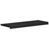 vidaXL Appui de fen&ecirc;tre Noir avec grain de bois 80 x 35 x 4,5 cm PVC