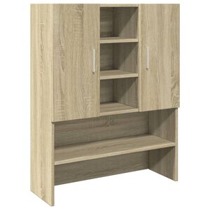 vidaXL Meuble pour machine &agrave; laver Ch&ecirc;ne sonoma 70,5x24x90 cm