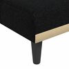 vidaXL Canap&eacute;-lit en forme de L noir 255x140x70 cm tissu