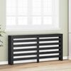 vidaXL Cache-Radiateur Ch&ecirc;ne noir 175 x 20 x 82 cm Bois d'ing&eacute;nierie