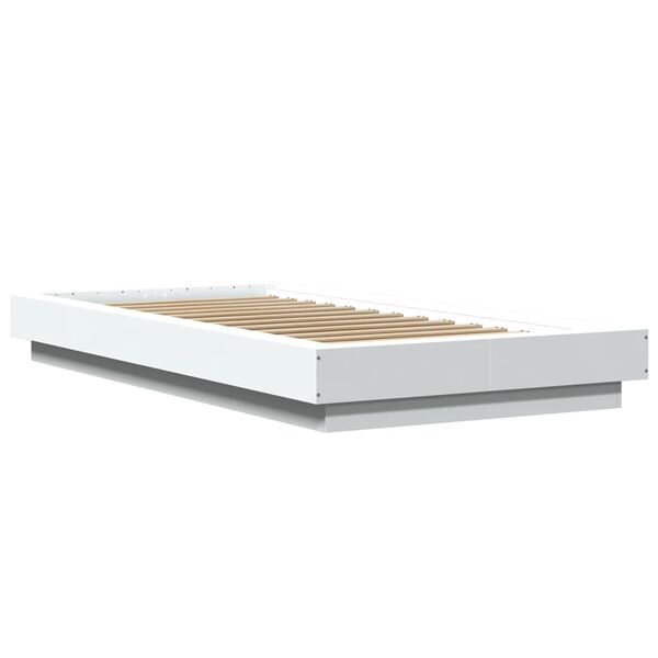 vidaXL Cadre de lit sans matelas blanc 100x200 cm