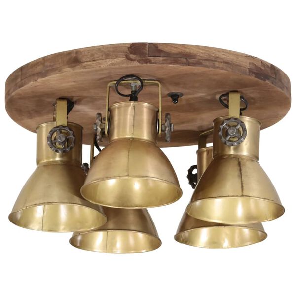 vidaXL Plafonnier 25 W laiton antique 50x50x25 cm E27