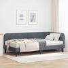 vidaXL Cadre de lit d'angle Gris fonc&eacute; 100 x 200 cm Velours