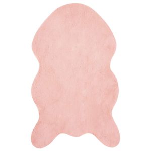 vidaXL Tapis en Fourrure Synth&eacute;tique de Lapin Olite Rose 50 x 80 cm