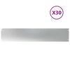 vidaXL Bordures de pelouse 30 pcs 20x103 cm acier galvanis&eacute;