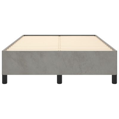 vidaXL Cadre de lit sans matelas gris clair 120x200 cm velours